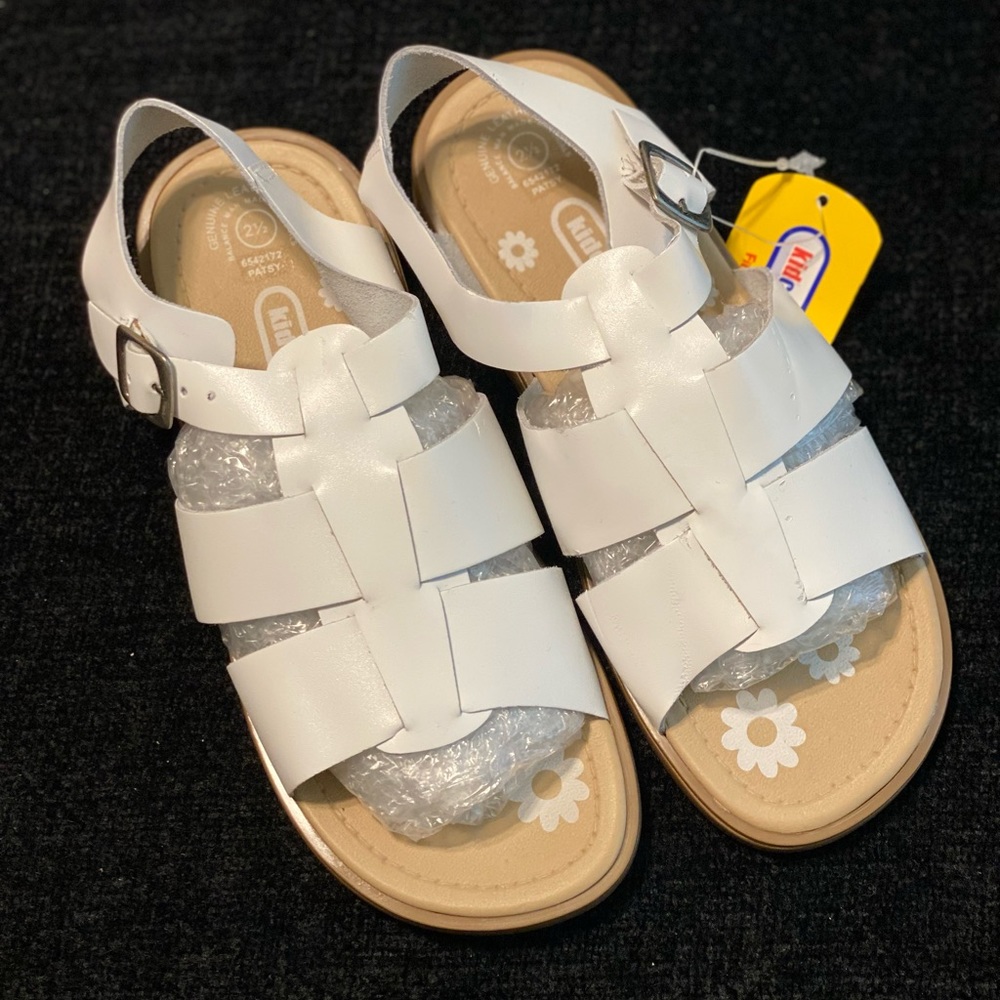 White Leather Sandals